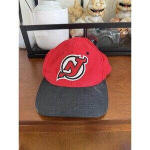 Vintage NHL 1990’s NJ New Jersey Devils Hat Cap Snap Back Logo 7